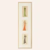 Pamono Art Deco Fashion Drawings IV, 1920s, Gouache on Paper, Framed, Set of 3> Art Deco