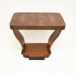 Pamono Art Deco Figured Walnut Occasional Side Table, 1920s> Coffee & Side Tables
