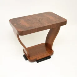 Pamono Art Deco Figured Walnut Occasional Side Table, 1920s> Coffee & Side Tables