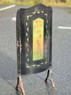 Pamono Art Deco Fire Screen in Painted Metal, Early 20th Century><noscript><img width=