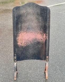 Pamono Art Deco Fire Screen in Painted Metal, Early 20th Century><noscript><img width=
