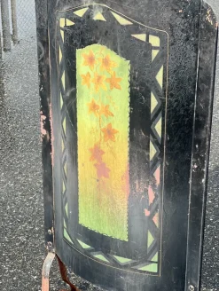 Pamono Art Deco Fire Screen in Painted Metal, Early 20th Century><noscript><img width=
