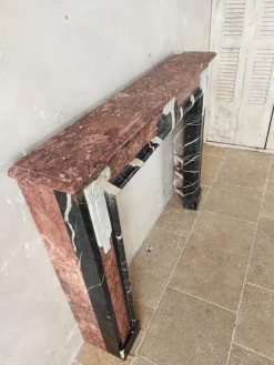 Clearance Pamono Art Deco Fireplace in Marble