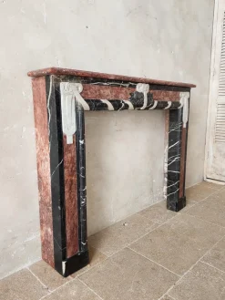 Clearance Pamono Art Deco Fireplace in Marble