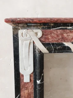 Clearance Pamono Art Deco Fireplace in Marble
