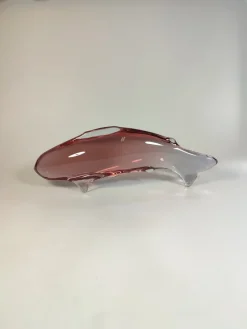 Pamono Art Deco Fish by Miloslav Janků for Železnobrodské Glassworks (Zbs), 1960s> Glassware