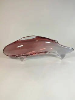 Pamono Art Deco Fish by Miloslav Janků for Železnobrodské Glassworks (Zbs), 1960s><noscript><img width=