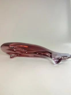 Pamono Art Deco Fish by Miloslav Janků for Železnobrodské Glassworks (Zbs), 1960s><noscript><img width=
