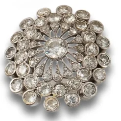 Outlet Pamono Art Deco Floral Diamond Ring, 1915