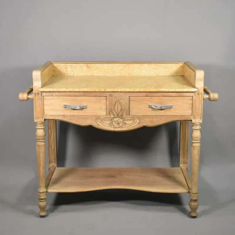 Pamono Art Deco French Bleached Oak Washstand, 1920s> Dressing Tables