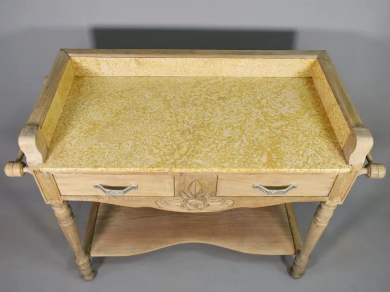 Pamono Art Deco French Bleached Oak Washstand, 1920s> Dressing Tables