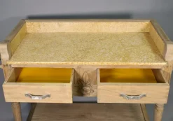 Pamono Art Deco French Bleached Oak Washstand, 1920s><noscript><img width=