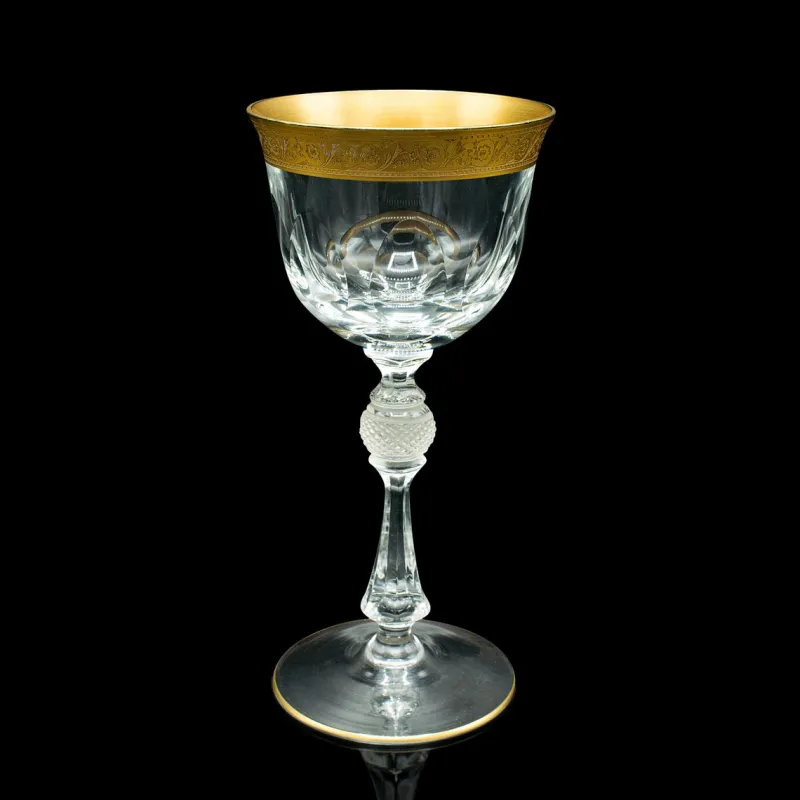 Pamono Art Deco French Celebratory Port Glasses, 1920s, Set of 2> Glassware