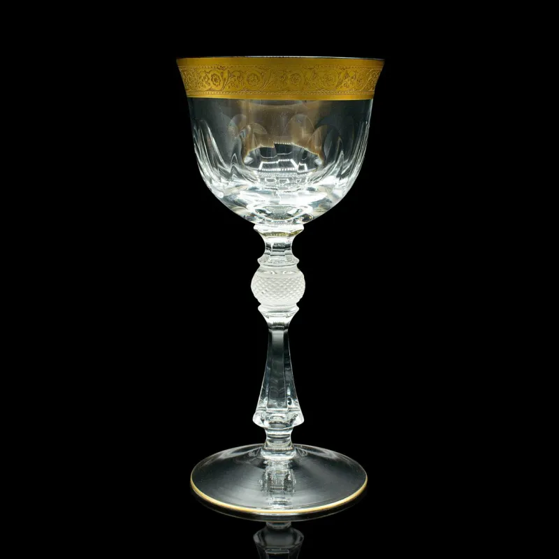 Pamono Art Deco French Celebratory Port Glasses, 1920s, Set of 2> Glassware