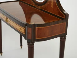 Pamono Art Deco French Marquetry Vanity attributed to Maurice Dufrene, 1920s><noscript><img width=