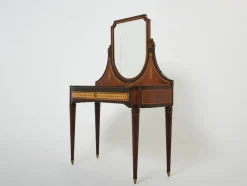 Pamono Art Deco French Marquetry Vanity attributed to Maurice Dufrene, 1920s><noscript><img width=