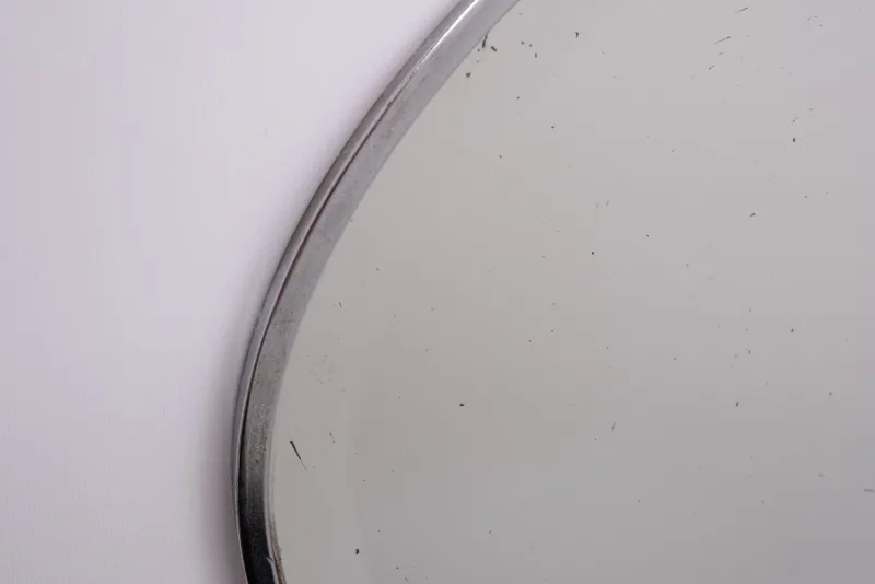 Pamono Art Deco French Oval Shaped Mirror, 1930s> Mirrors