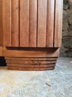 Pamono Art Deco French Walnut Sideboard with Marble Top, 1920s><noscript><img width=