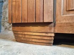Pamono Art Deco French Walnut Sideboard with Marble Top, 1920s><noscript><img width=
