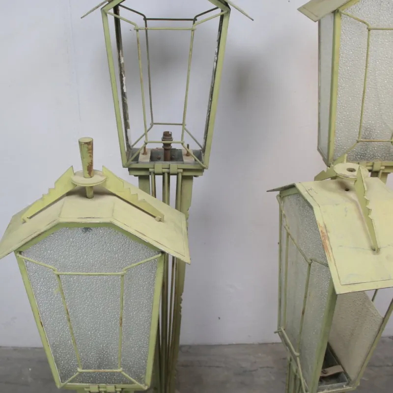 Online Pamono Art Deco Garden Lamp Game, 1930s, Set of 4