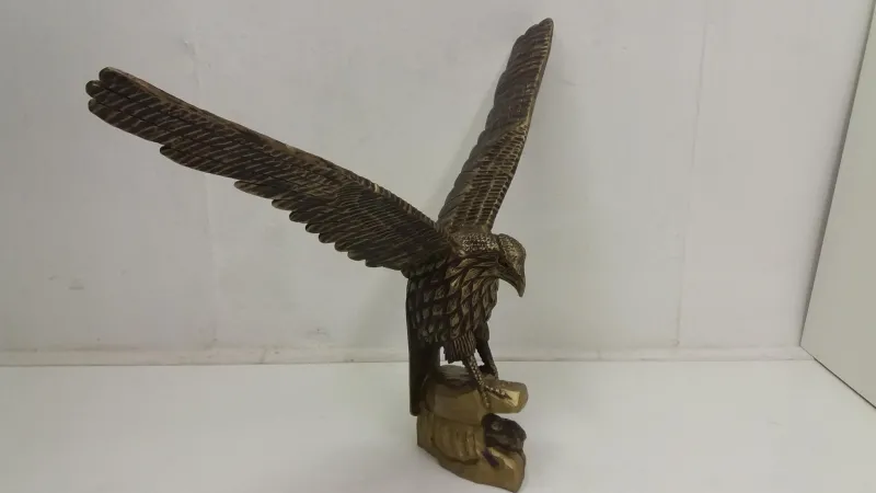 Pamono Art Deco German Wooden Eagle Sculpture, 1920s> Art Deco