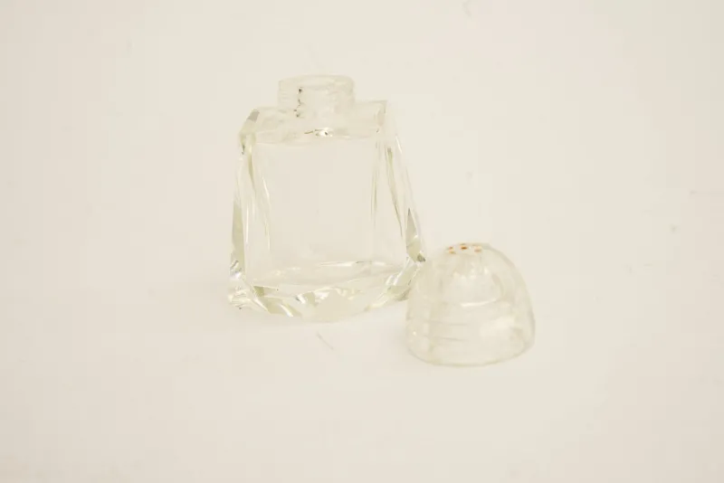 Outlet Pamono Art Deco Glass Salt and Pepper with Toothpick Holders, Vienna, 1920s