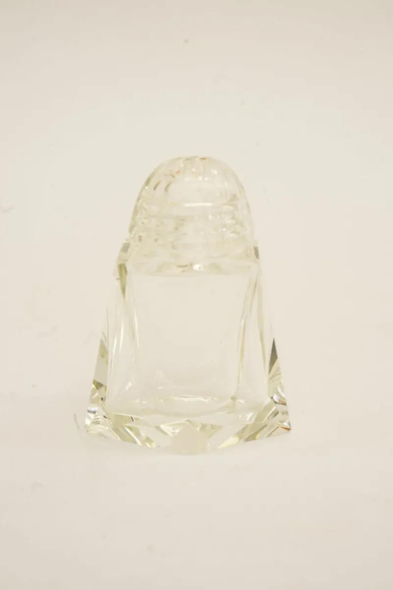 Outlet Pamono Art Deco Glass Salt and Pepper with Toothpick Holders, Vienna, 1920s
