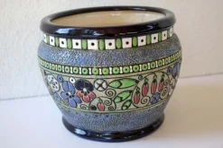 Clearance Pamono Art Deco Glazed Ceramic Planter, 1910