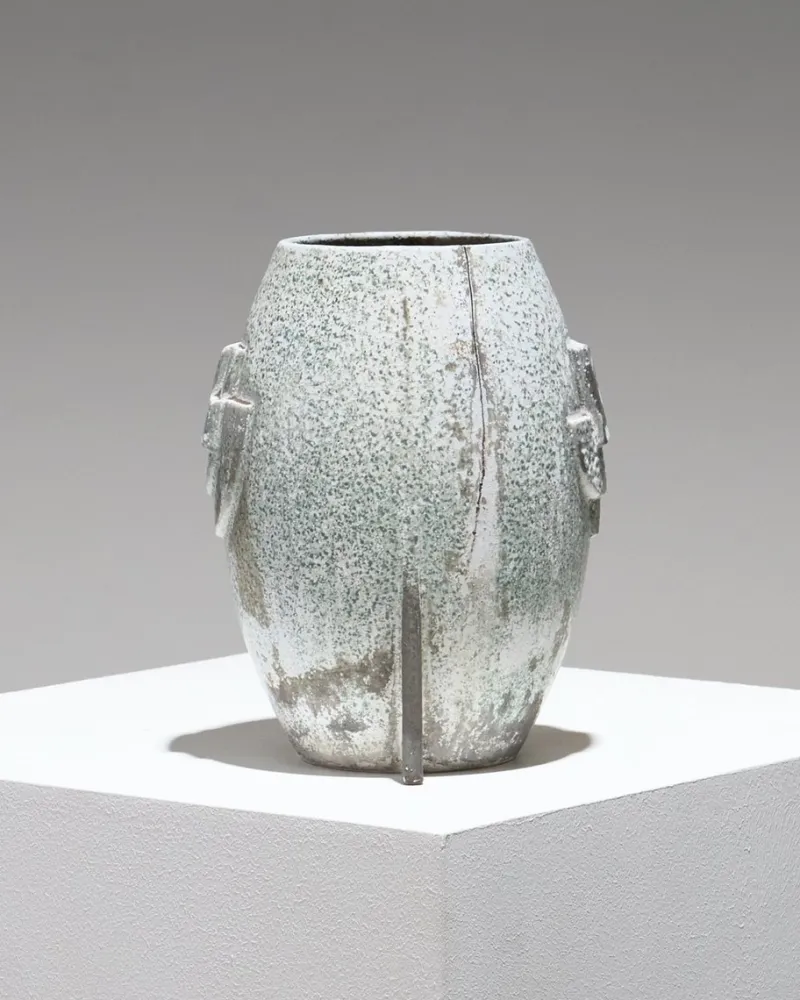 Hot Pamono Art Deco Glazed Ceramic Vase, 1930s