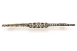 Outlet Pamono Art Deco Gold Brooch with Diamonds, Spain, 1930s