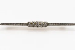Outlet Pamono Art Deco Gold Brooch with Diamonds, Spain, 1930s
