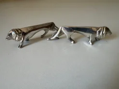 New Pamono Art Deco Goldsmith Knife Holders in Silver Metal from Gallia, 1930s, Set of 12