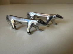 New Pamono Art Deco Goldsmith Knife Holders in Silver Metal from Gallia, 1930s, Set of 12