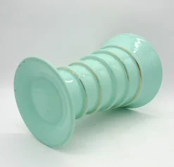 Clearance Pamono Art Deco Green Jadeite Art Glass Vase, 1920s