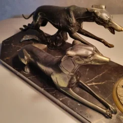 Clearance Pamono Art Deco Greyhound Desk Lamp, 1920s