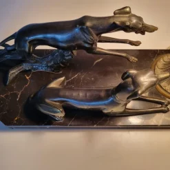 Clearance Pamono Art Deco Greyhound Desk Lamp, 1920s