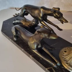 Clearance Pamono Art Deco Greyhound Desk Lamp, 1920s