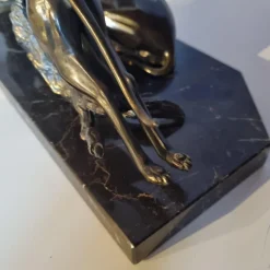 Clearance Pamono Art Deco Greyhound Desk Lamp, 1920s