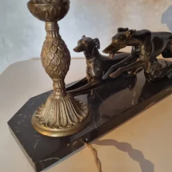 Clearance Pamono Art Deco Greyhound Desk Lamp, 1920s