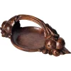 Clearance Pamono Art Deco Hand-Carved Wooden Fruit Basket, France, 1930s