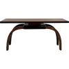 Pamono Art Deco Italian Console Table in Walnut and Maple Burl, 1940s