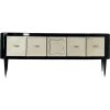 Pamono Art Deco Italian Parchment and Black Lacquer Sideboard, 1950> Sideboards & Buffets
