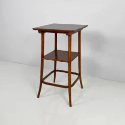New Pamono Art Deco Italian Square Wooden Pedestal, 1920s