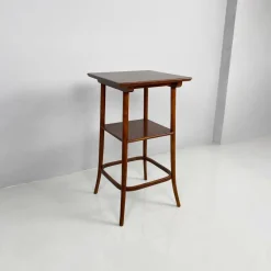New Pamono Art Deco Italian Square Wooden Pedestal, 1920s
