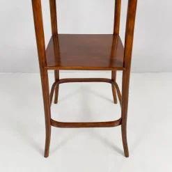 New Pamono Art Deco Italian Square Wooden Pedestal, 1920s