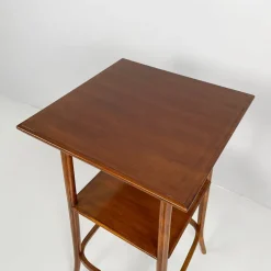 New Pamono Art Deco Italian Square Wooden Pedestal, 1920s