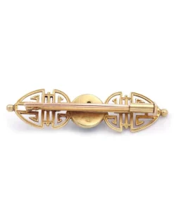 Pamono Art Deco Jade Brooch