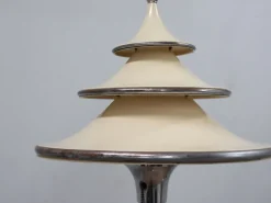Online Pamono Art Deco Lacquered Aluminum and Chrome Floor Lamp, 1930s