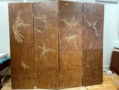 Pamono Art Deco Laquered Two-Sided Screen attributed to Pierre Bobot, France, 1930s><noscript><img width=