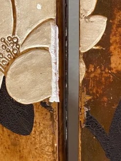 Pamono Art Deco Laquered Two-Sided Screen attributed to Pierre Bobot, France, 1930s><noscript><img width=